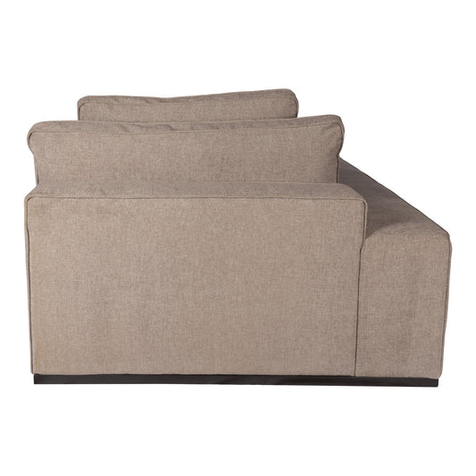 PTMD Block bank chaise longue arm rechts Guard 12 taupe