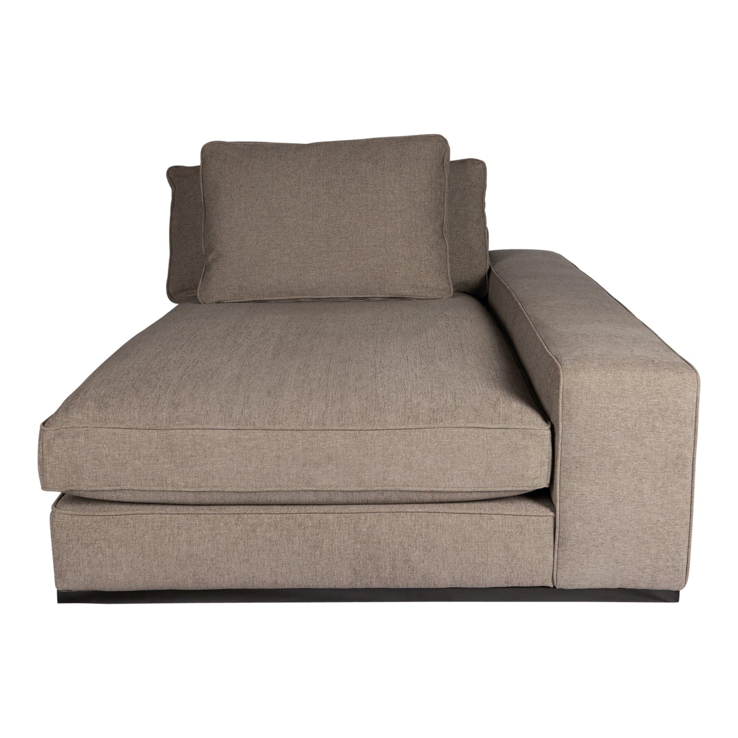 PTMD Block bank chaise longue arm rechts Guard 12 taupe