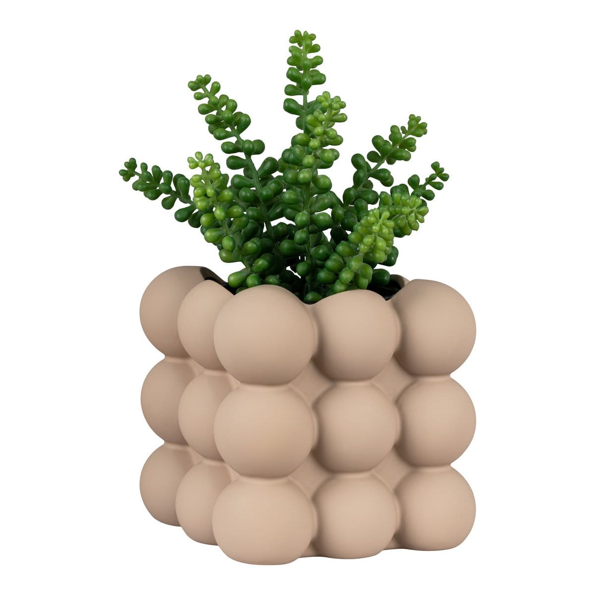 House Nordic ApS Bloempot - Bloempot in keramiek, bruin, 13,5x13,5x13 cm