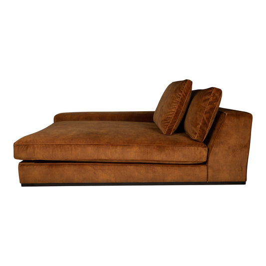 PTMD Blokbank chaise longue arm L Adore 28 roest