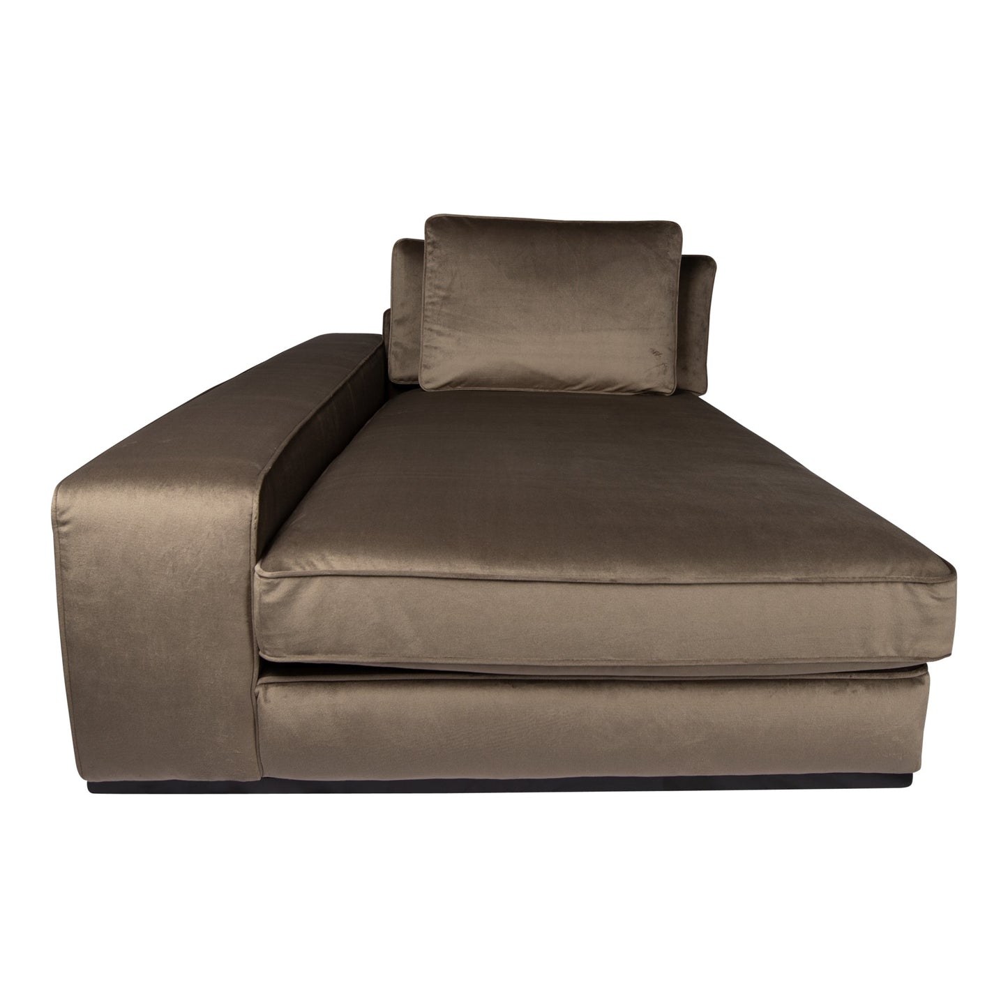 PTMD Blokbank chaise longue arm L Juke 12 taupe