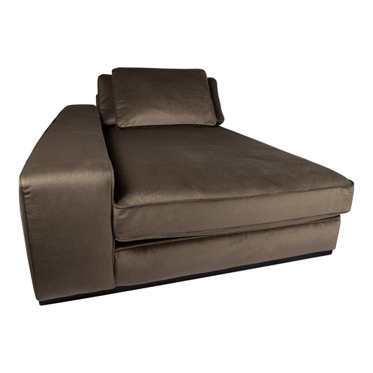 PTMD Blokbank chaise longue arm L Juke 12 taupe