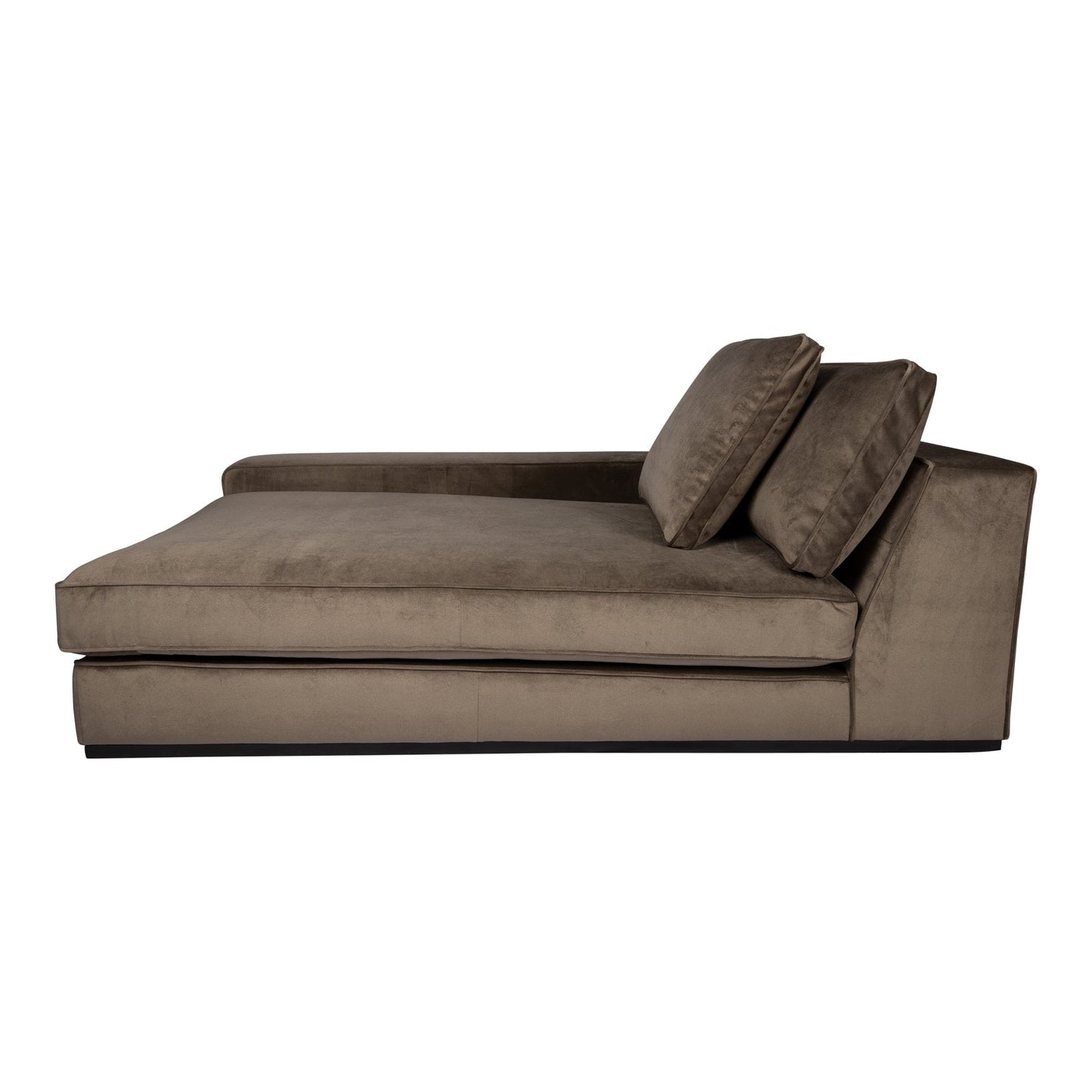 PTMD Blokbank chaise longue arm L Juke 12 taupe