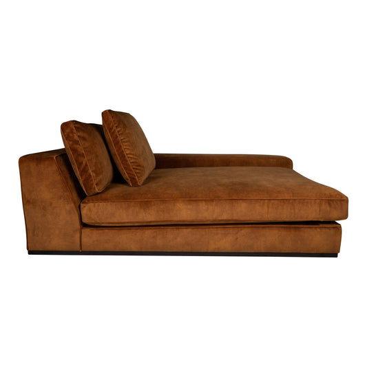 PTMD Blokbank chaise longue arm r Adore 28 roest