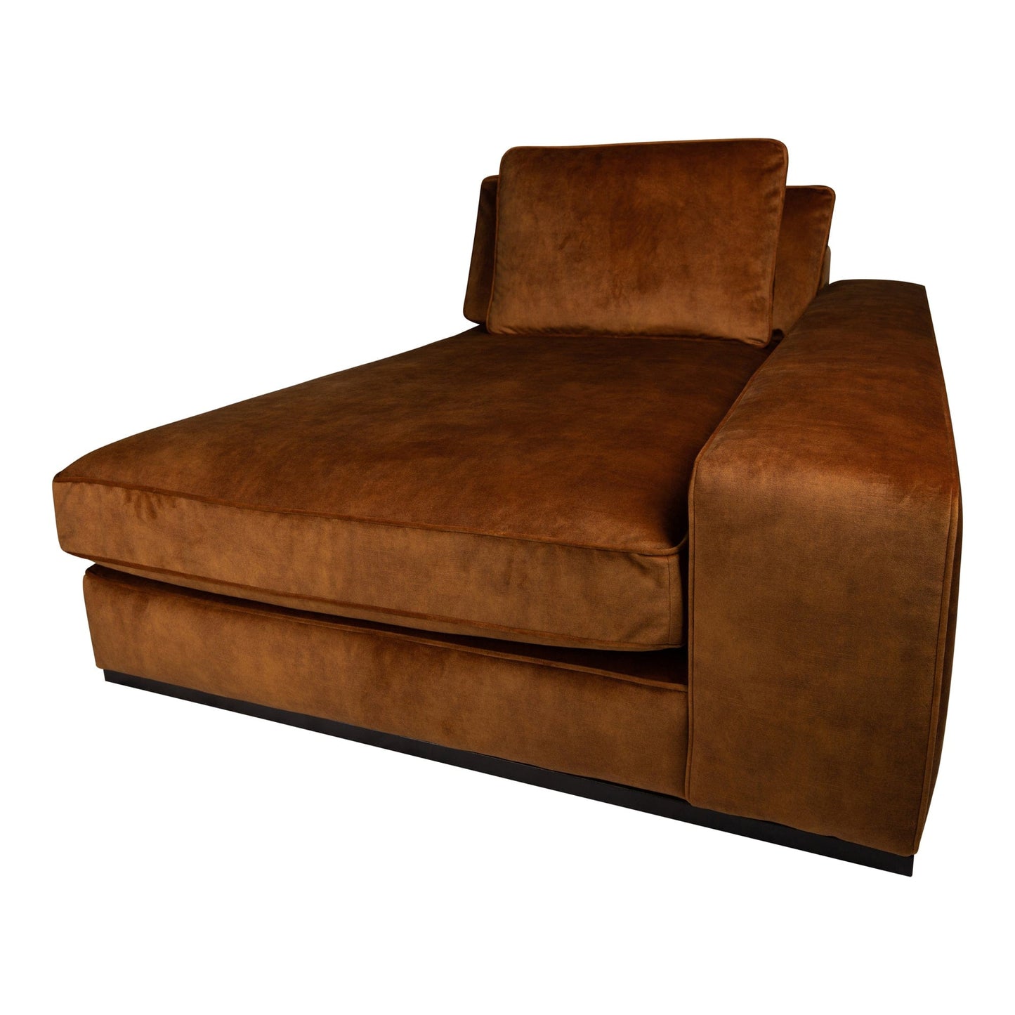 PTMD Blokbank chaise longue arm r Adore 28 roest