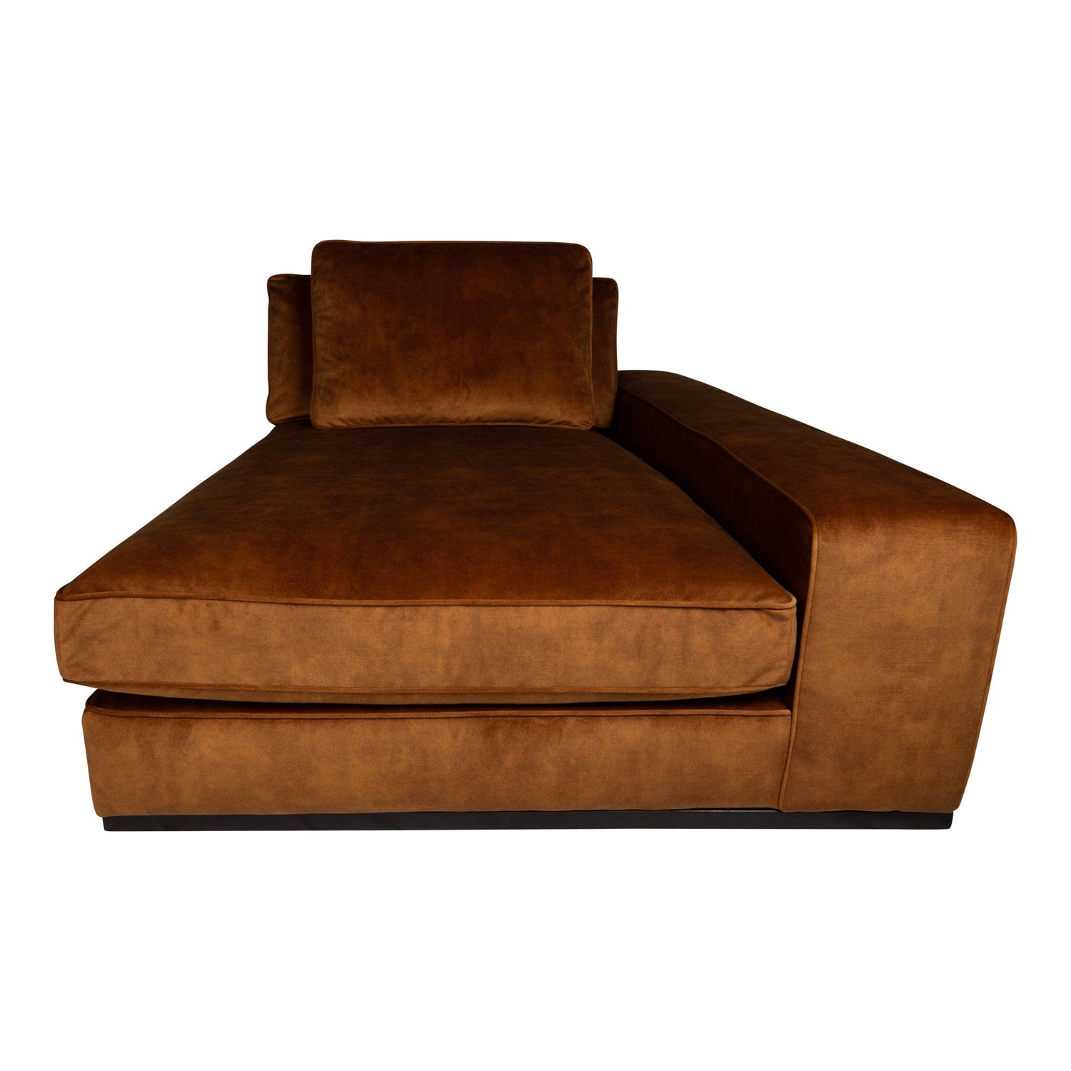 PTMD Blokbank chaise longue arm r Adore 28 roest