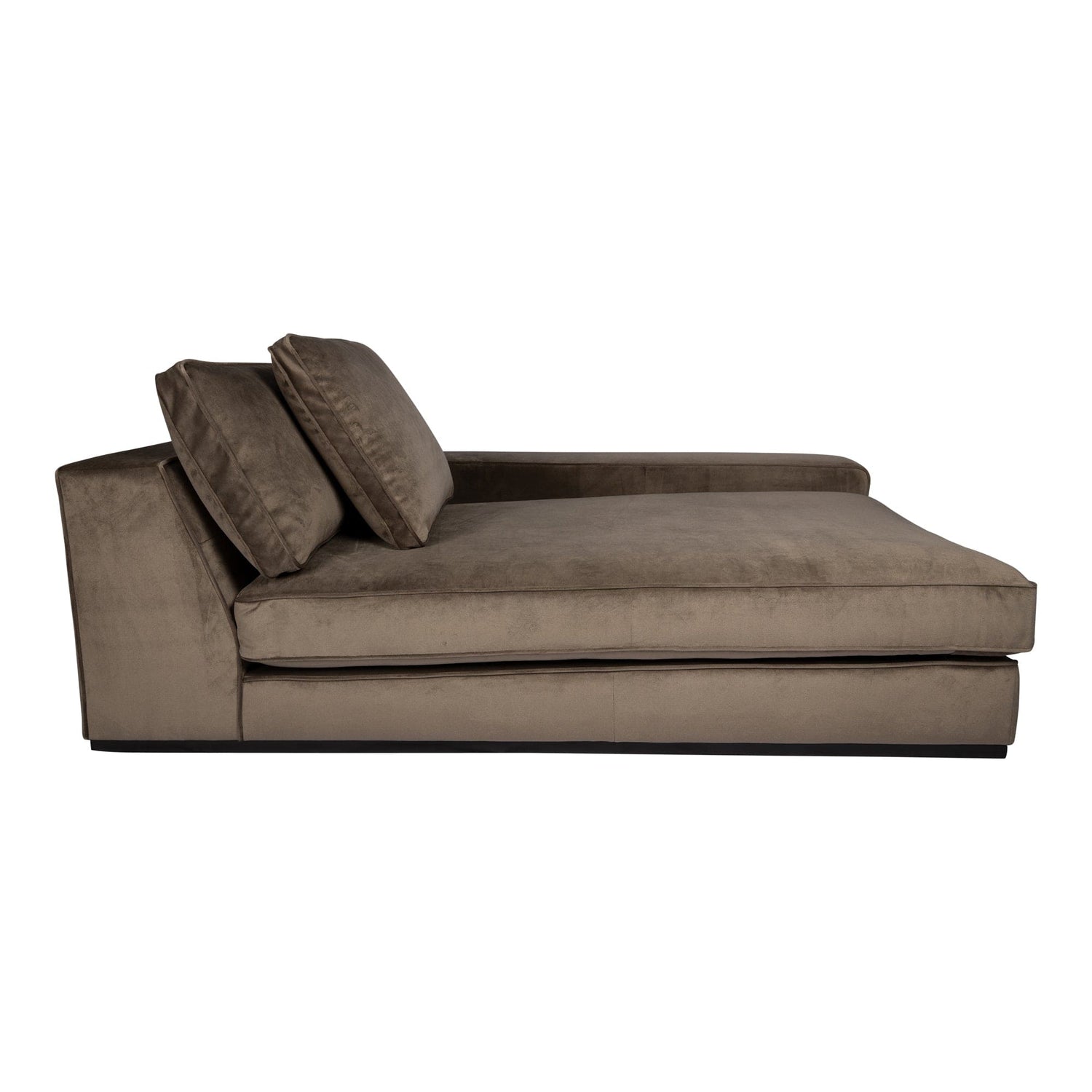 PTMD Blokbank chaise longue armleuning r Juke 12 taupe