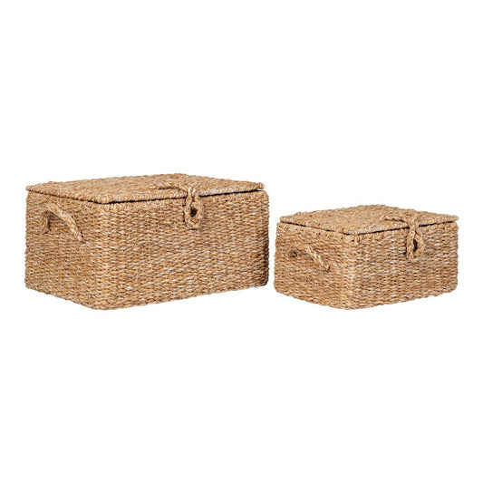 House Nordic ApS Bogra Basket - Mand, zeegras/ijzer, naturel, set van 2