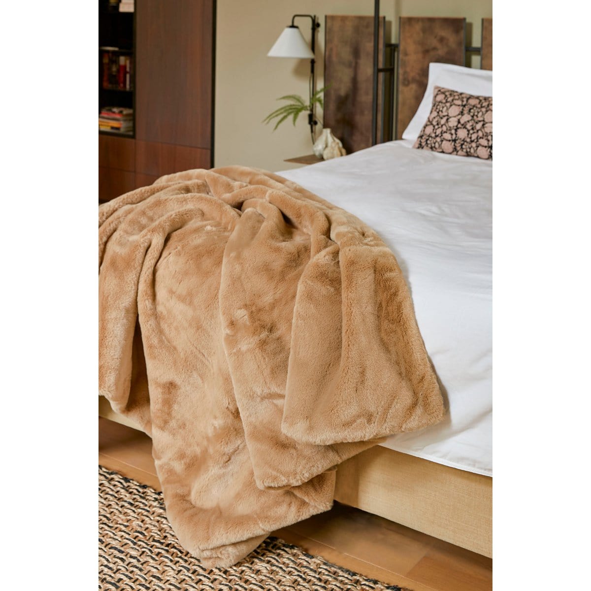 In The Mood Bronte Fleece Deken - L200 x B150 cm - Beige