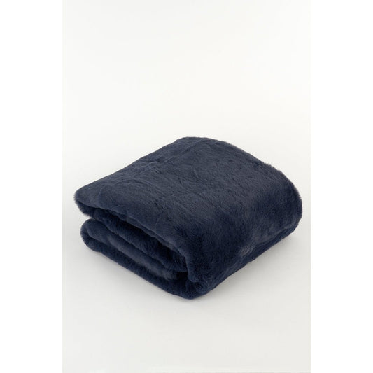 In The Mood Bronte Fleece Deken - L200 x B150 cm - Donkerblauw