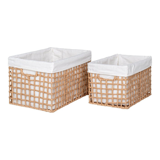 House Nordic ApS Bustelo Basket - Mand, papier, naturel, set van 2