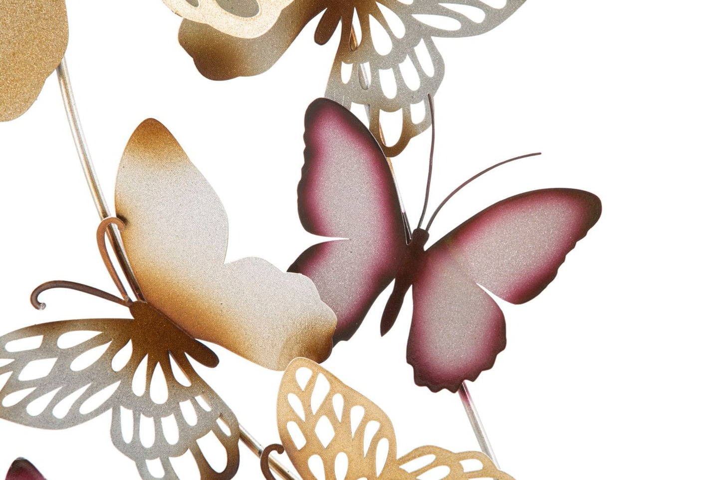 Mauro Ferretti BUTTERFLIES WALL PANEL GOLD/BORDEAUX C CM 59,5X4X111,5