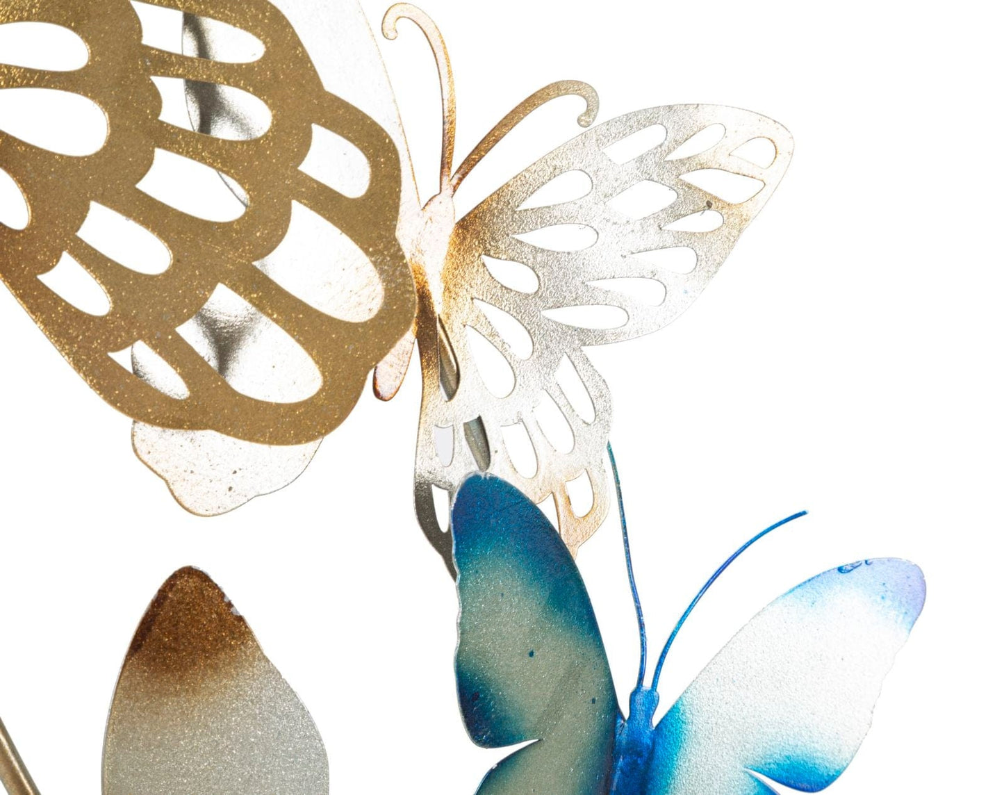 Mauro Ferretti BUTTERFLIES WALL PANEL GOLD/LIGHT BLUE C CM 59,5X4X111,5