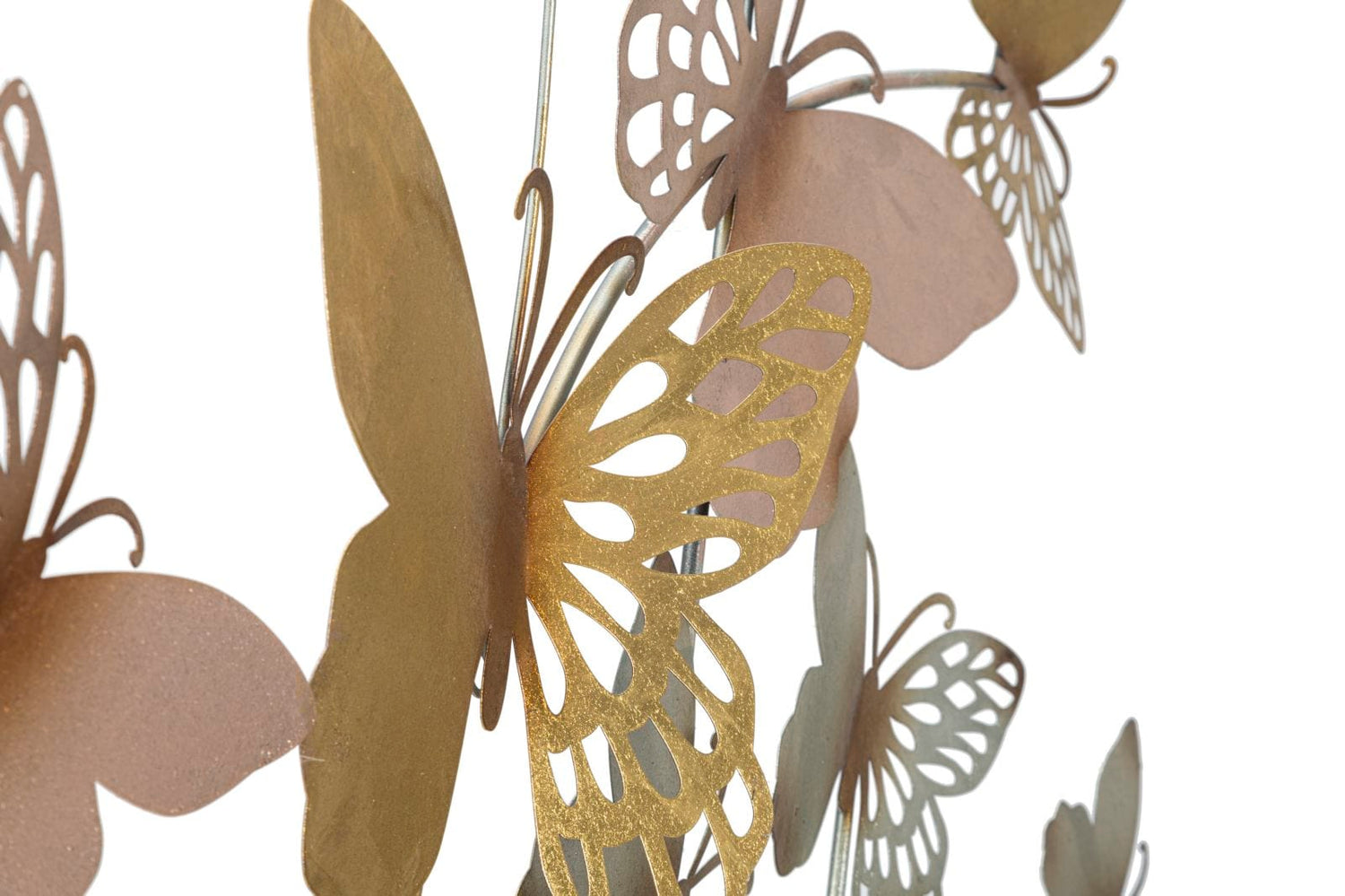 Mauro Ferretti BUTTERFLIES WALL PANEL GOLD/LIGHT PINK CM 132X3,5X95,5