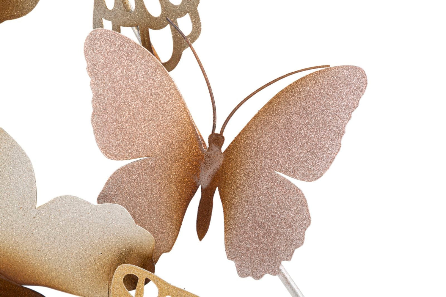 Mauro Ferretti BUTTERFLIES WALL PANEL GOLD/PINK C CM 59,5X4X111,5