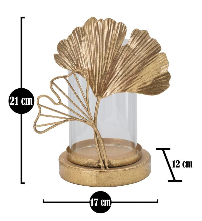 Mauro Ferretti CANDLE HOLDER LEAF CM 17X12X21