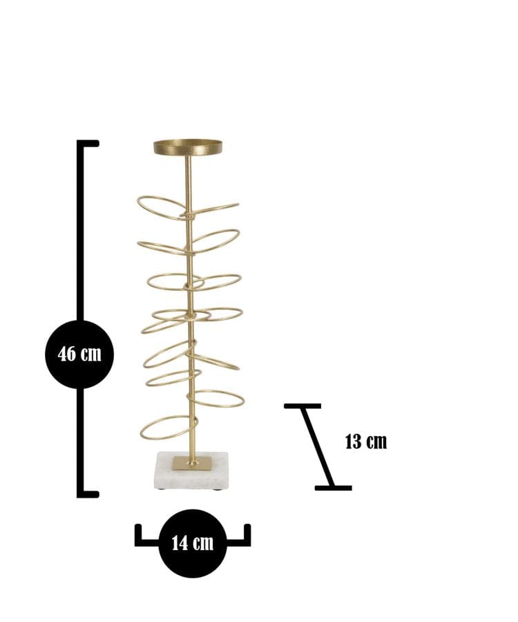 Mauro Ferretti CANDLE HOLDER RINGS CM 14X13X46