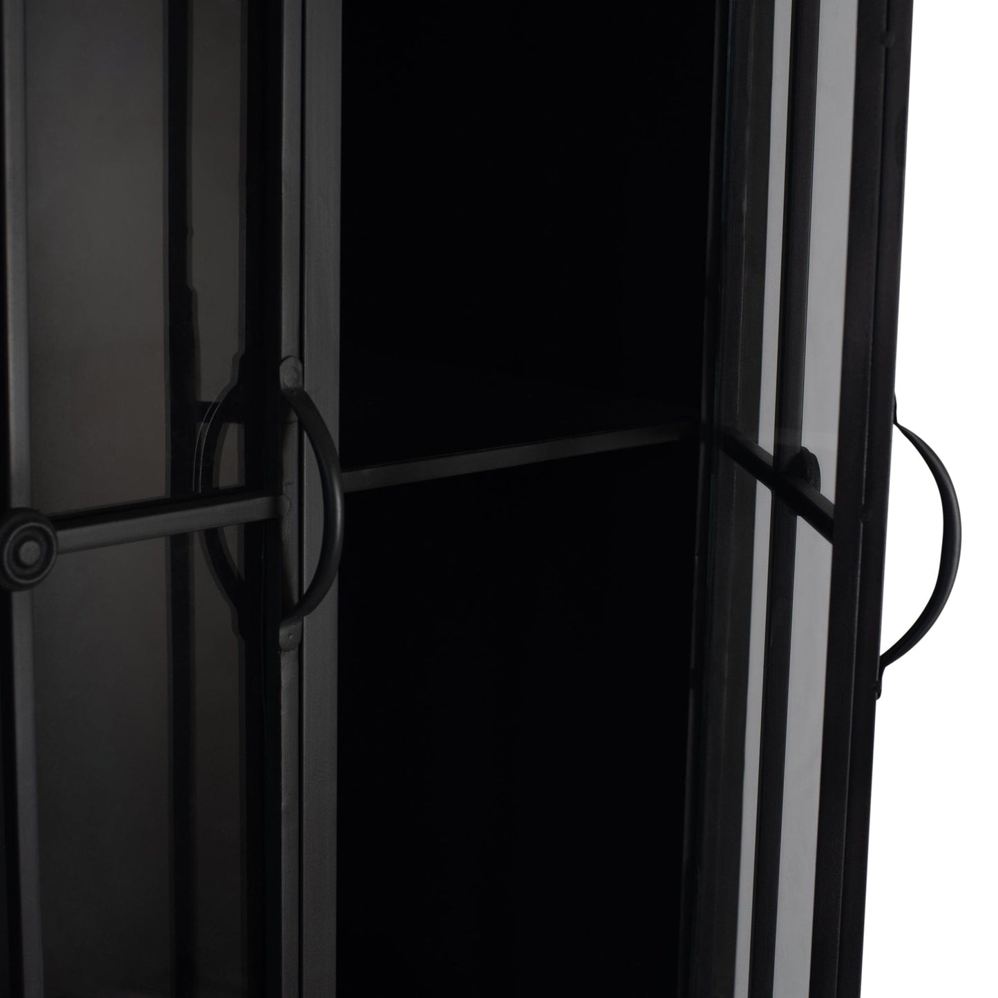 PTMD Cave Black iron cabinet high