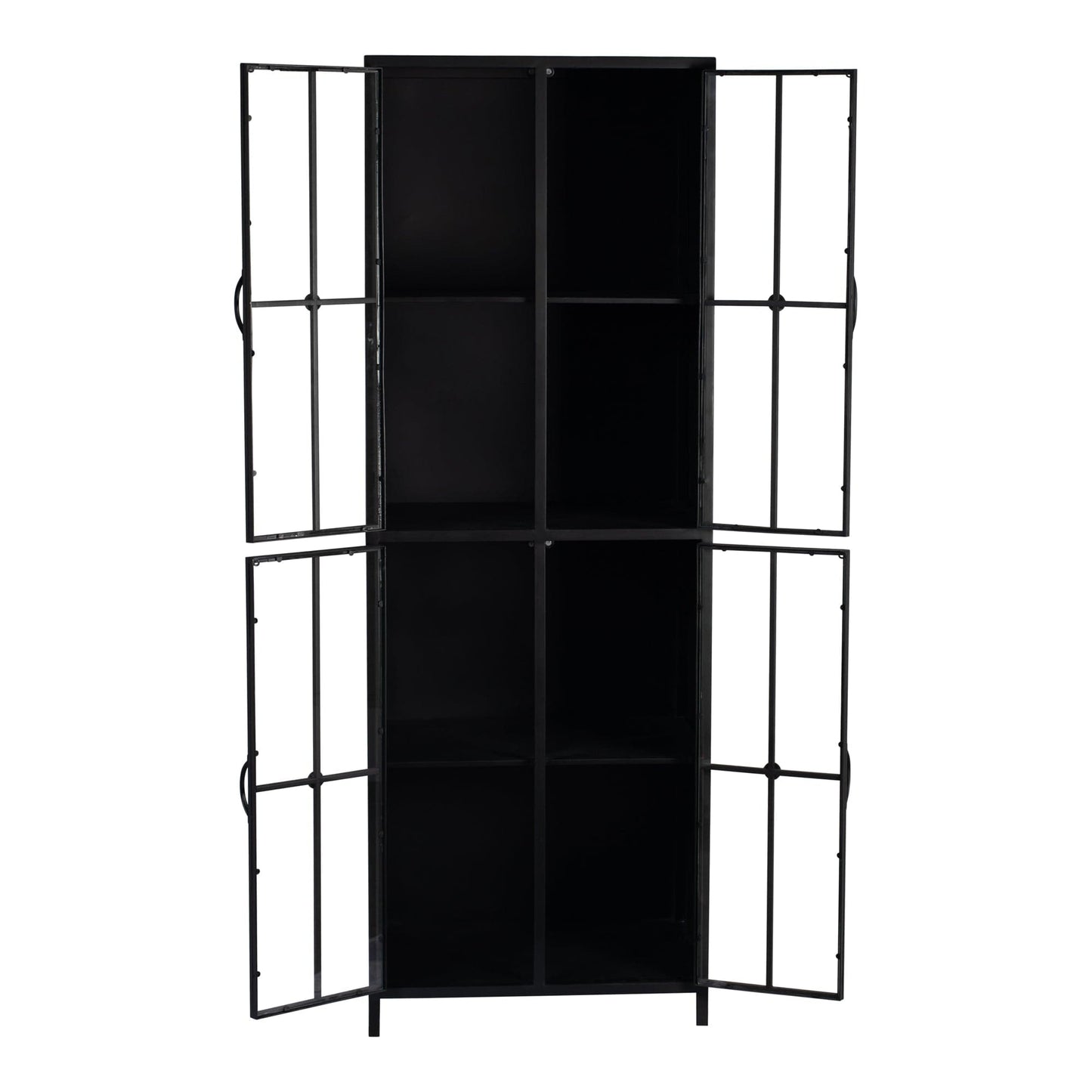 PTMD Cave Black iron cabinet high