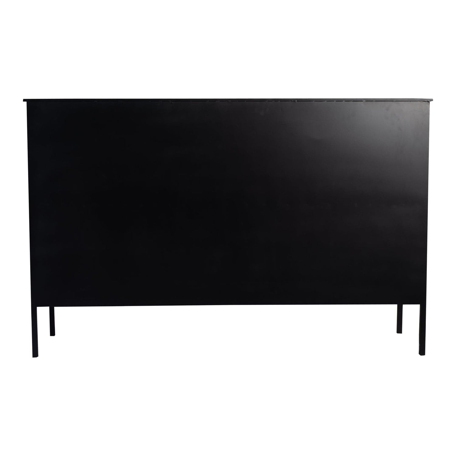 PTMD Cave Black iron cabinet low