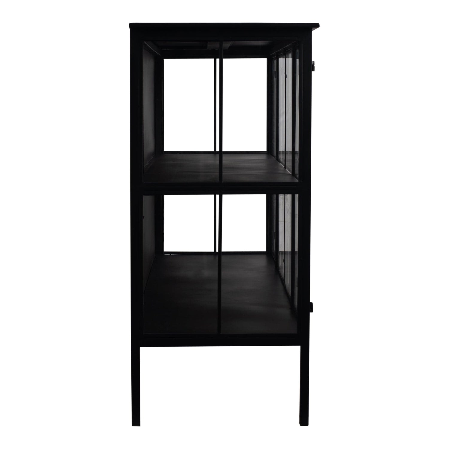 PTMD Cave Black iron cabinet low