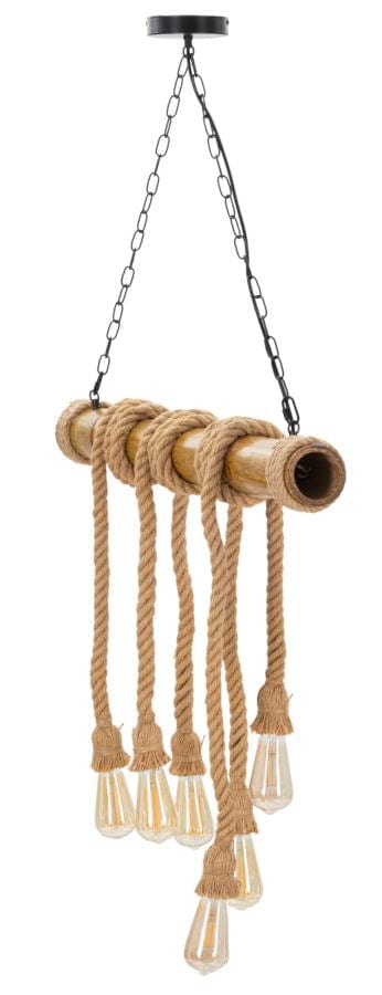 Mauro Ferretti CEILING LAMP BAMBOO/ROPE CM 80X15X120