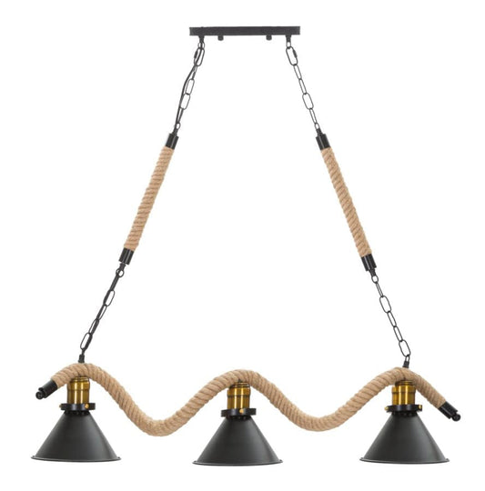 Mauro Ferretti CEILING LAMP CUP/ROPE 3 LIGHTS CM 84X20X88