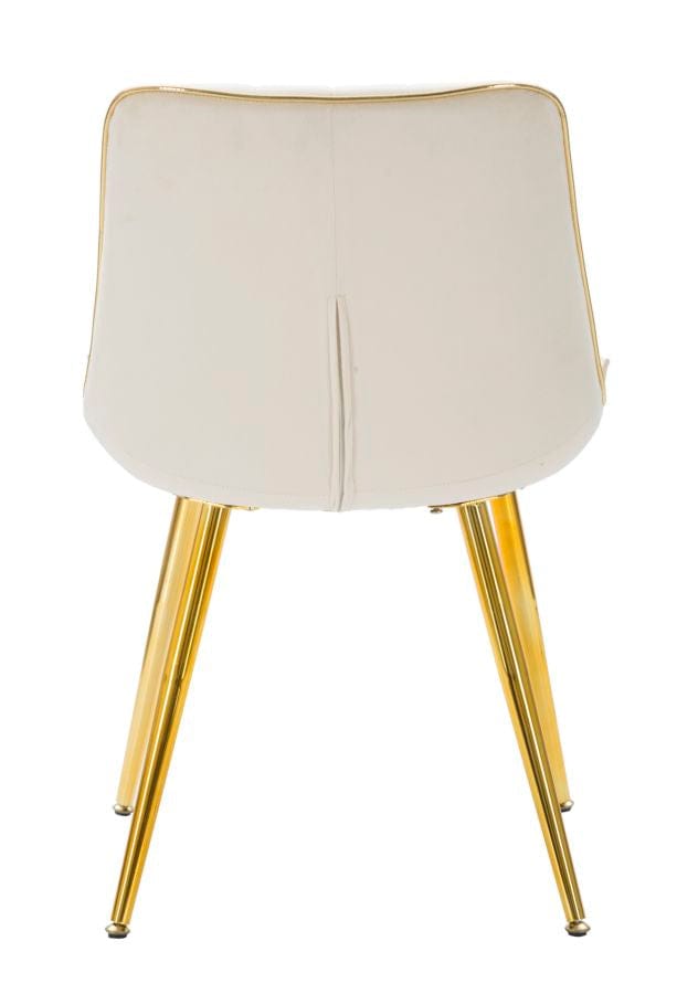 Mauro Ferretti CHAIR PARIS CREMA/GOLD SET 2 PZ CM 51X59X79