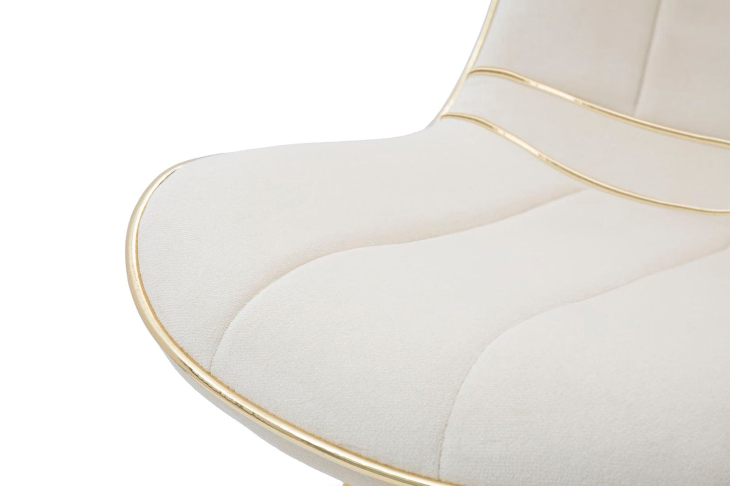 Mauro Ferretti CHAIR PARIS CREMA/GOLD SET 2 PZ CM 51X59X79