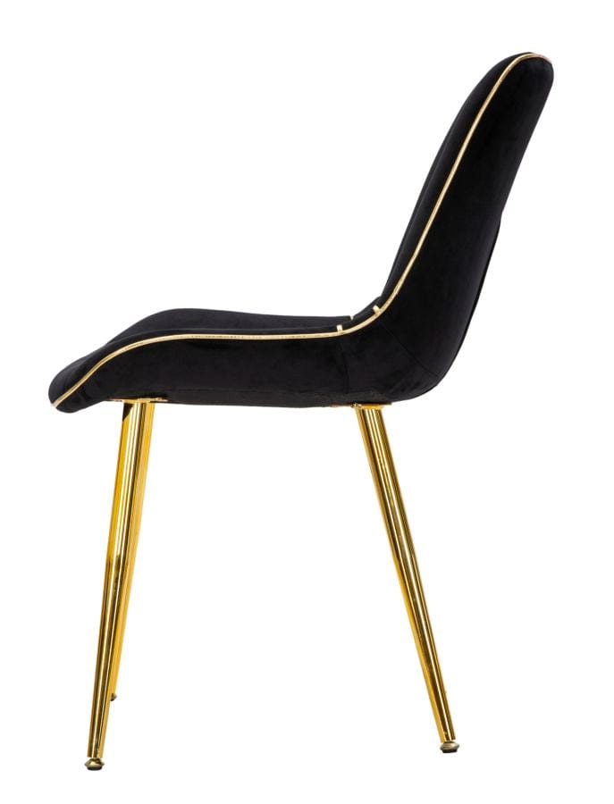 Mauro Ferretti CHAIR PARIS NERA/GOLD SET 2 PCS CM 51X59X79