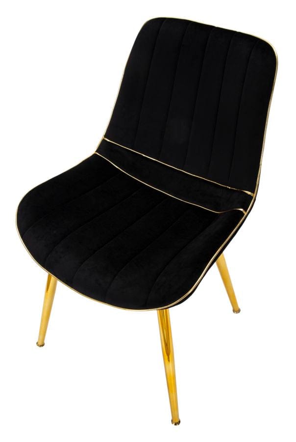 Mauro Ferretti CHAIR PARIS NERA/GOLD SET 2 PCS CM 51X59X79