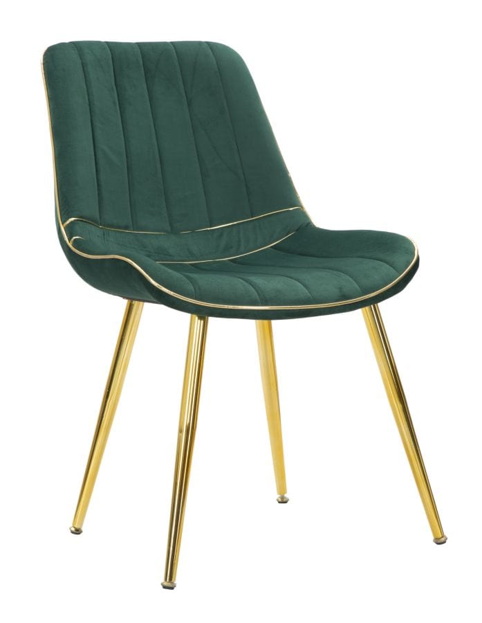 Mauro Ferretti CHAIR PARIS VERDE/GOLD SET 2 PCS CM 51X59X79