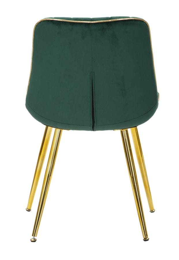 Mauro Ferretti CHAIR PARIS VERDE/GOLD SET 2 PCS CM 51X59X79