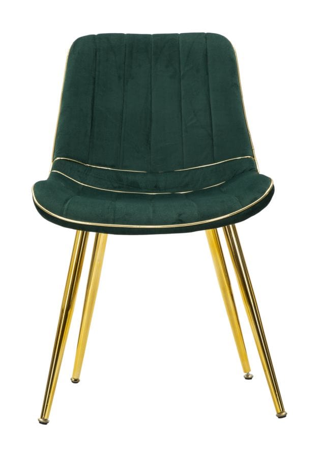 Mauro Ferretti CHAIR PARIS VERDE/GOLD SET 2 PCS CM 51X59X79