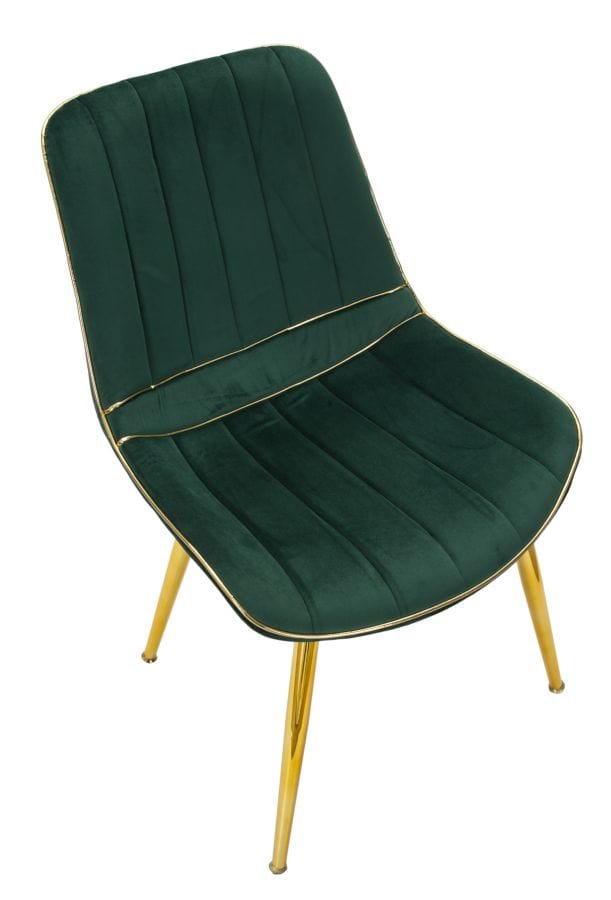 Mauro Ferretti CHAIR PARIS VERDE/GOLD SET 2 PCS CM 51X59X79