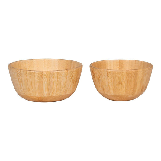 House Nordic ApS Chefalu Bowl - Kom, bamboe, naturel, set van 2