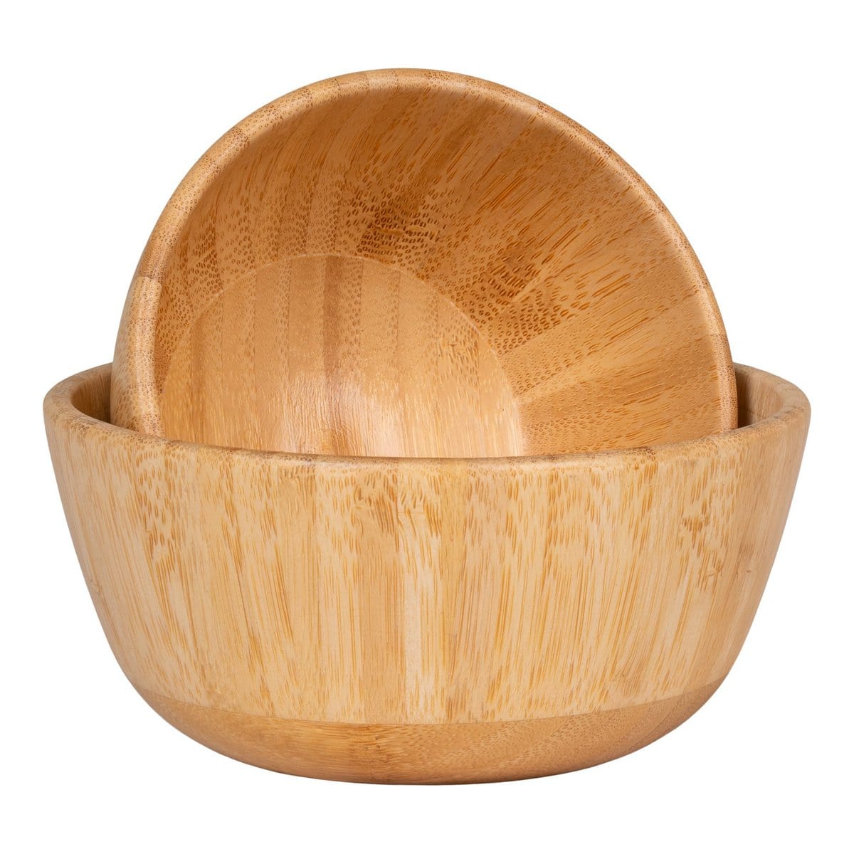 House Nordic ApS Chefalu Bowl - Kom, bamboe, naturel, set van 2