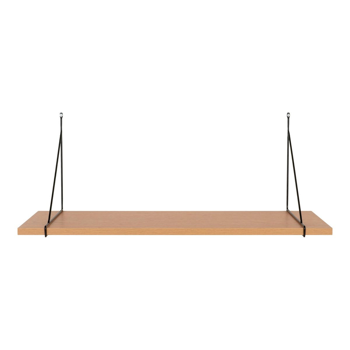 House Nordic ApS Chiba Wandplank - Wandplank, essenfineer, zwart stalen frame, 80x29 cm