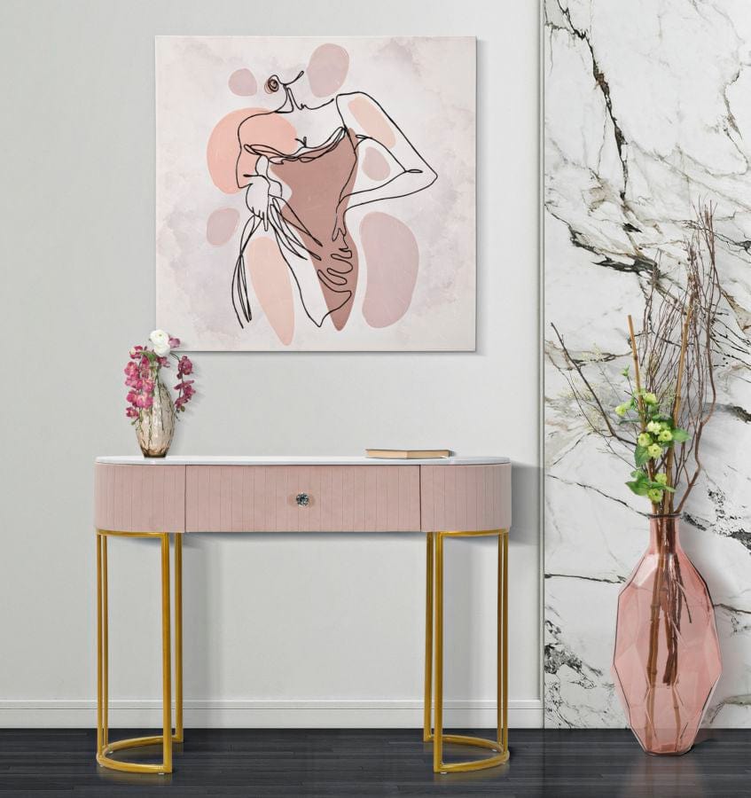 Mauro Ferretti CONSOLE MONTPELLIER PINK CM 100X40X75