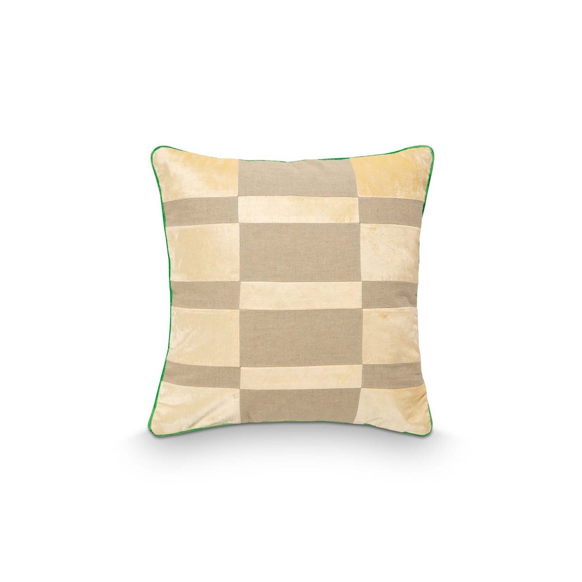 vtwonen - Dutch market only Cushion Rectangular Multicolour Yellow-Natural Patch 50x50cm