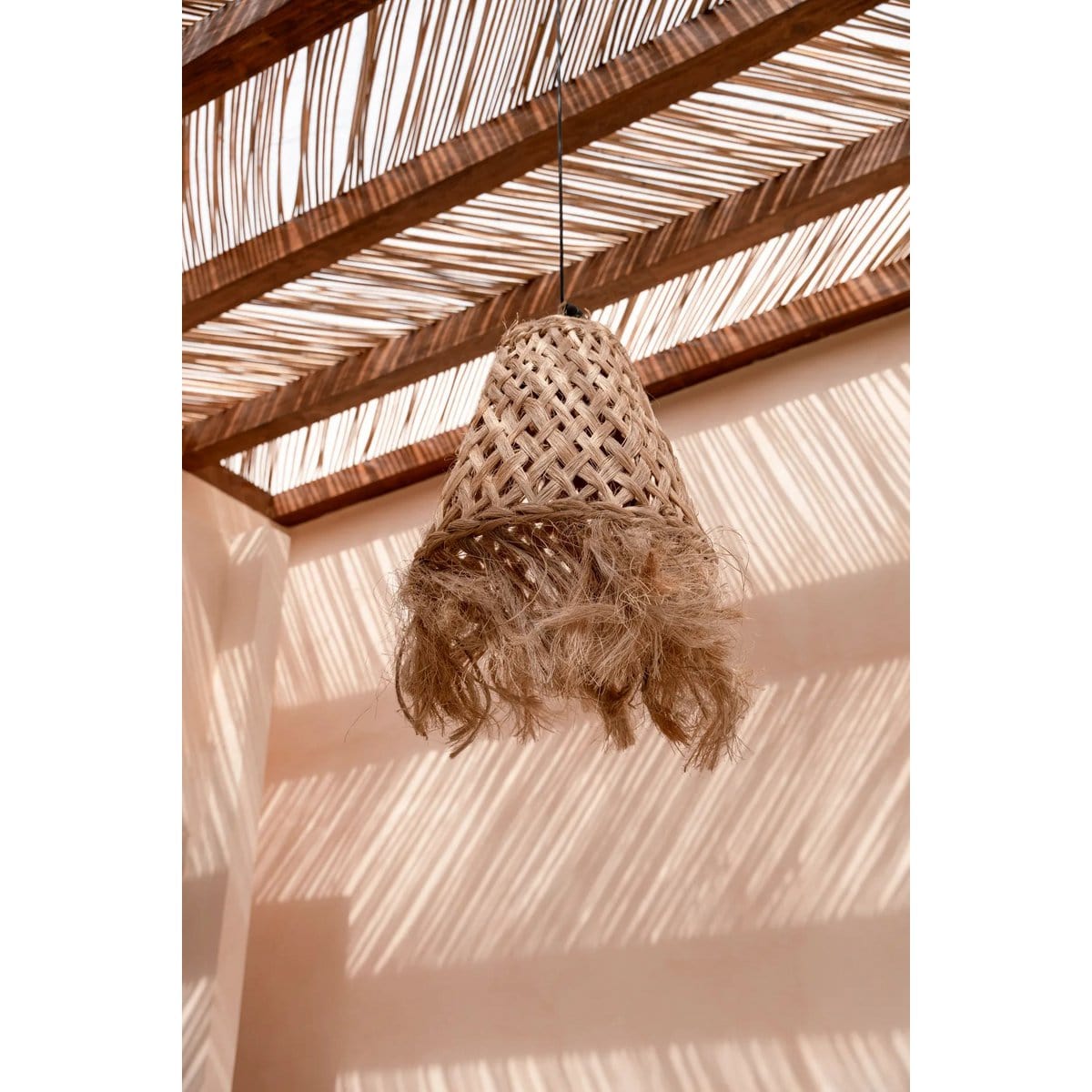 Bazar Bizar De Abaca Jelly Fish-hanger - Naturel - M