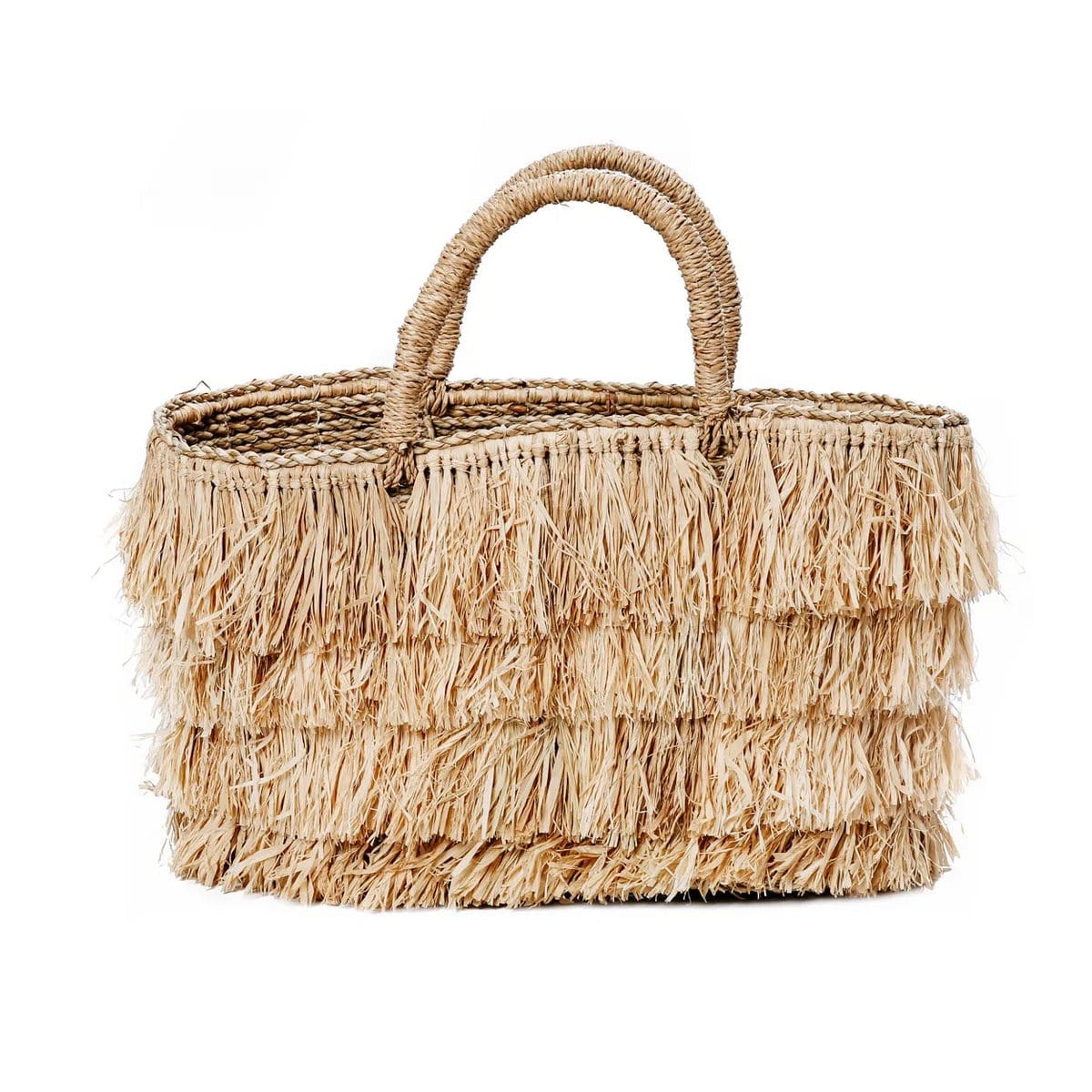 Bazar Bizar De Raffia Bahama's Mand - Naturel