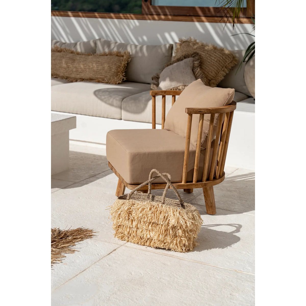 Bazar Bizar De Raffia Bahama's Mand - Naturel