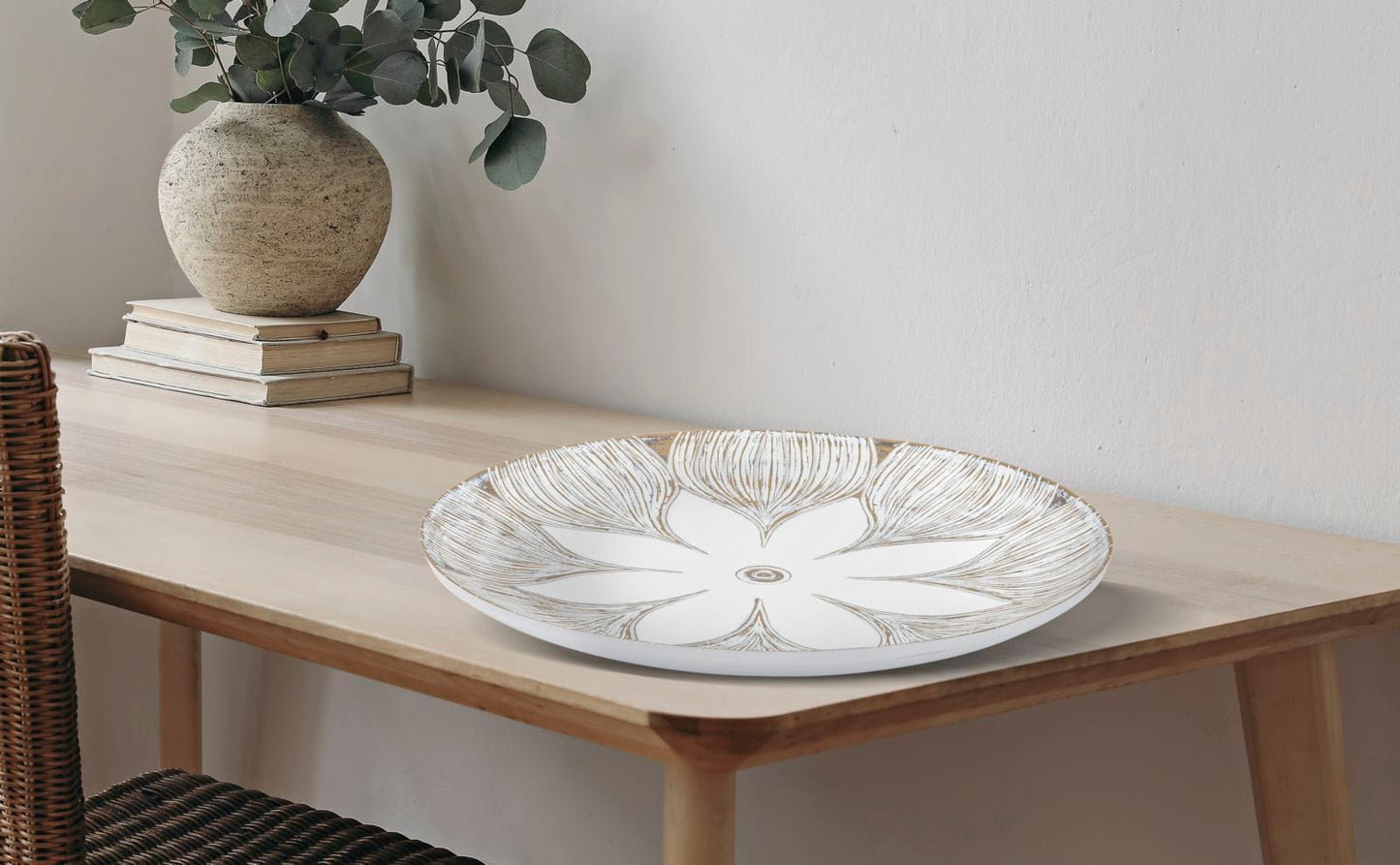 Mauro Ferretti DECOR TRAY POLYRESIN ATENE CM Ø 35,5X4,4