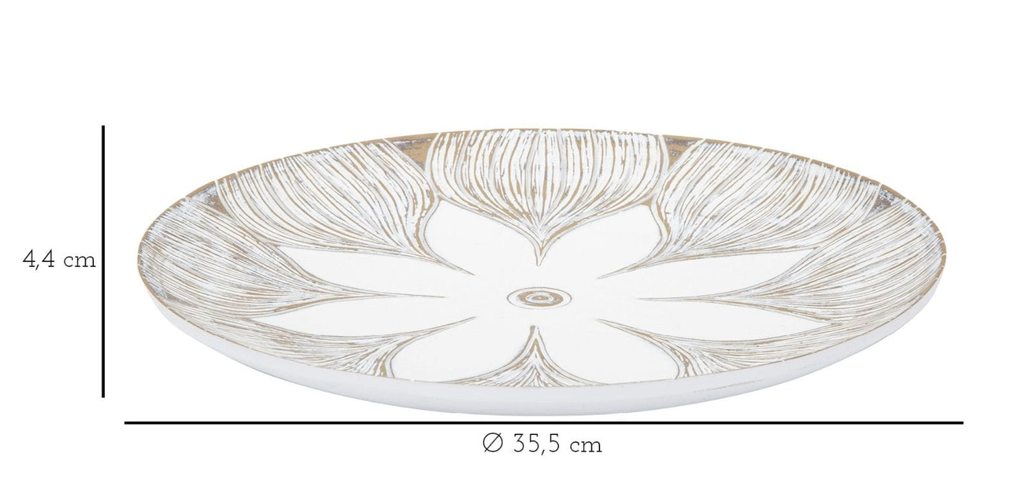 Mauro Ferretti DECOR TRAY POLYRESIN ATENE CM Ø 35,5X4,4