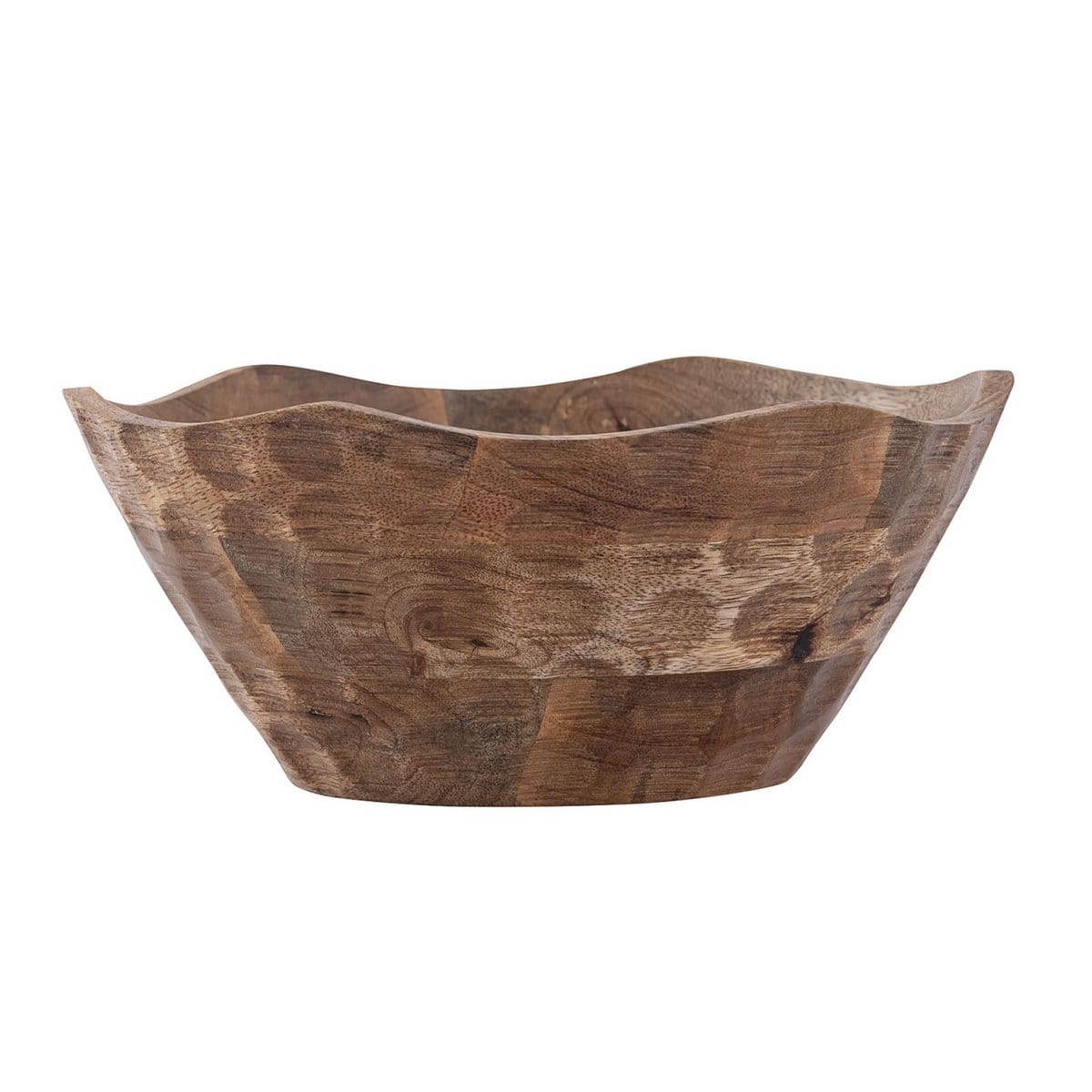 Voglrieder kreatives Wohnen Decoratieve schaal houten schaal ø25 of 30cm H6cm rond Origin eenvoudig massief mangohout