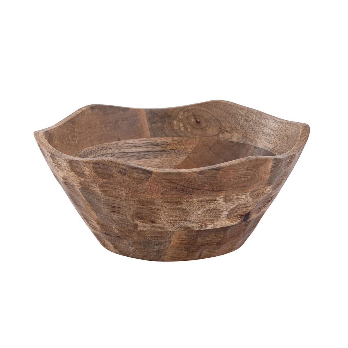 Voglrieder kreatives Wohnen Decoratieve schaal houten schaal ø25 of 30cm H6cm rond Origin eenvoudig massief mangohout