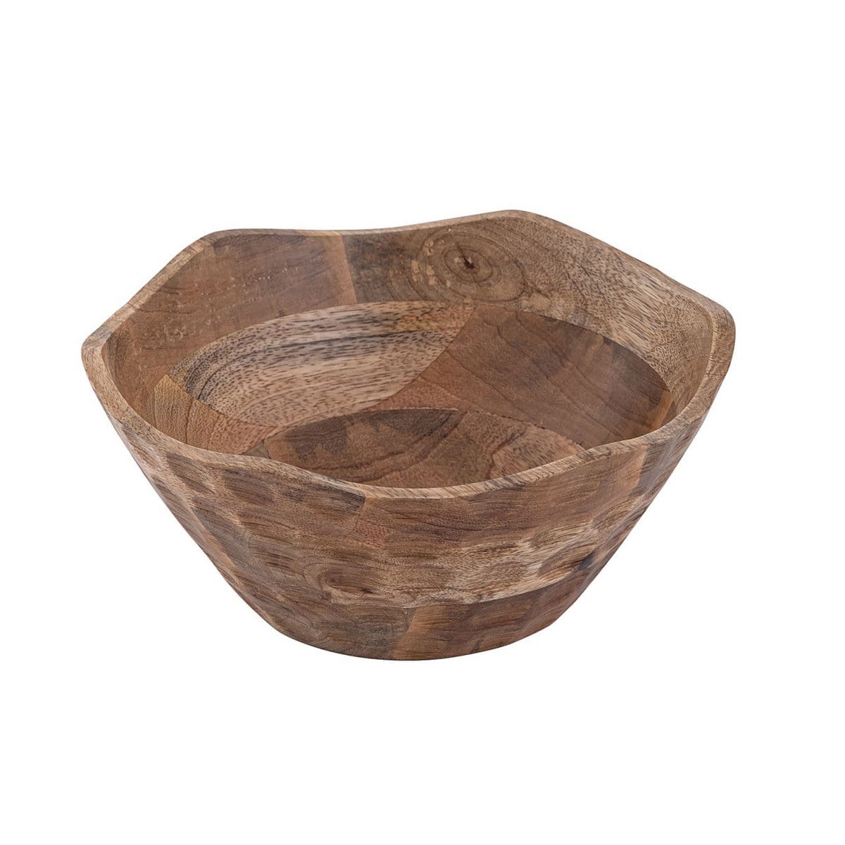 Voglrieder kreatives Wohnen Decoratieve schaal houten schaal ø25 of 30cm H6cm rond Origin eenvoudig massief mangohout