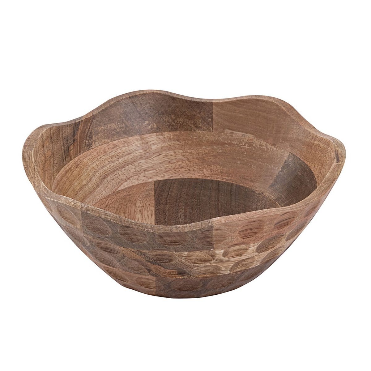 Voglrieder kreatives Wohnen Decoratieve schaal houten schaal ø25 of 30cm H6cm rond Origin eenvoudig massief mangohout