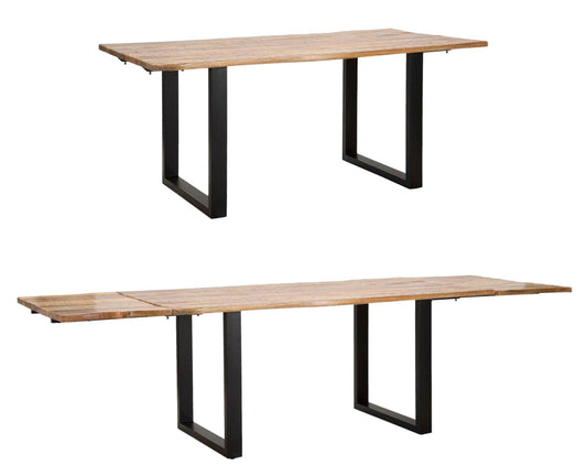 Mauro Ferretti DINING TABLE EDGE -EXTENDABLE- CM 180X90X77-TOTAL LENGHT 280 (MANGO WOOD)